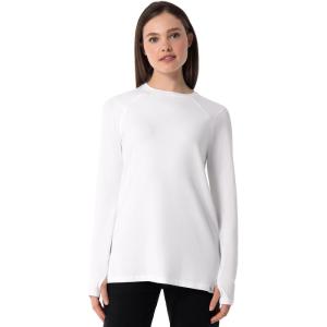image:imageWomens LongSleeve TShirt with Thumbholes  UPF 50 Sun Protection  DaniaWhite