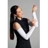 image:imageCoolibar Womens Performance Arm Sleeves  UPF 50 Sun Protection  MaxShieldWhite