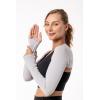 image:imageWomens UV Shoulder Sleeves  UPF 50 Sun Protection  Larix in Sleek Grey