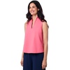 image:imageStand Collar Blouse  UPF 50 Sun Protection  Cape CoralSunkist Coral
