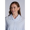 image:imageCoolibar Womens Funnel Neck Long Sleeve Top  UPF 50 Sun Protection  CatonaWhitePeriwinkle Stripe