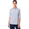 image:imageWomens Smart Long Sleeve Shirt  UPF 50 Sun Protection  AmaraWhiteNavy