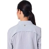 image:imageWomens Smart Long Sleeve Shirt  UPF 50 Sun Protection  AmaraWhiteNavy