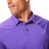 image:imageMens Short Sleeve Polo  UPF 50 Sun Protection  ResortPurple
