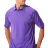 image:imageMens Short Sleeve Polo  UPF 50 Sun Protection  ResortPurple