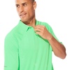 image:imageMens Short Sleeve Polo  UPF 50 Sun Protection  ResortTurf Green