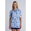 image:imageWomens Long Sleeve Beach Shirt  UPF 50 Sun Protection  IztapaPeriwinkle Isla Bonita