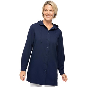 image:imageWomens Long Sleeve Beach Shirt  UPF 50 Sun Protection  IztapaNavy