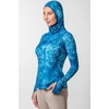 image:imageCoolibar Womens Vented Sun Hoodie  UPF 50 Sun Protection  ParosBlue Water Print
