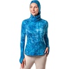 image:imageCoolibar Womens Vented Sun Hoodie  UPF 50 Sun Protection  ParosBlue Water Print