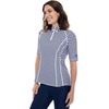 image:imageWomens Short Sleeve Swim Shirt  UPF 50 Sun Protection  HightideNavy