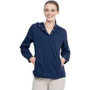 image:imageWomens Henley Hoodie  UPF 50 Sun Protection  Sea Spray in Navy