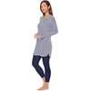 image:imageHooded CoverUp Dress  UPF 50 Sun Protection  SeacoastWhiteNavy Stripe