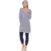 image:imageHooded CoverUp Dress  UPF 50 Sun Protection  SeacoastWhiteNavy Stripe