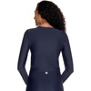 image:imageWomens Cropped Rash Guard  UPF 50 Sun Protection  Ocean DriveNavy