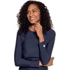 image:imageWomens Cropped Rash Guard  UPF 50 Sun Protection  Ocean DriveNavy