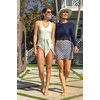 image:imageWomens Cropped Rash Guard  UPF 50 Sun Protection  Ocean DriveNavy