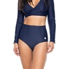 image:imageWomens High Rise Swim Bottoms  UPF 50 Sun Protection  Ocean SculptNavy