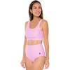 image:imageWomens High Rise Swim Bottoms  UPF 50 Sun Protection  Ocean SculptPeony Pink