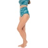 image:imageWomens High Rise Swim Bottoms  UPF 50 Sun Protection  Ocean SculptTahitian Teal Swaying Palms