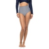 image:imageWomens High Rise Swim Bottoms  UPF 50 Sun Protection  Ocean SculptWhiteNavy Stripe