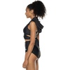 image:imageWomens Hooded Wrap Long Sleeve Top  UPF 50 Sun Protection  Little HavanaBlack