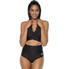 image:imageWomens Hooded Wrap Long Sleeve Top  UPF 50 Sun Protection  Little HavanaBlack