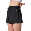 image:imageWomens Relaxed CoverUp Swim Shorts  UPF 50 Sun Protection  DuvalBlack