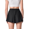 image:imageWomens Relaxed CoverUp Swim Shorts  UPF 50 Sun Protection  DuvalBlack