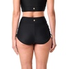 image:imageWomens Ruche Swim Shorts  UPF 50 Sun Protection  BayshoreBlack