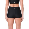 image:imageWomens Ruche Swim Shorts  UPF 50 Sun Protection  BayshoreBlack