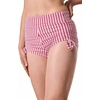 image:imageWomens Ruche Swim Shorts  UPF 50 Sun Protection  BayshoreCherry Cherry Stripe