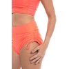 image:imageWomens Ruche Swim Shorts  UPF 50 Sun Protection  BayshoreVivid Coral