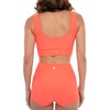 image:imageWomens Ruche Swim Shorts  UPF 50 Sun Protection  BayshoreVivid Coral