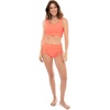 image:imageWomens Ruche Swim Shorts  UPF 50 Sun Protection  BayshoreVivid Coral