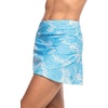 image:imageWomens Swim Skort with Wrap Detail  UPF 50 Sun Protection  Big WaveAntigua Blue Paradise Palm