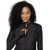 image:imageWomens Zip Rash Guard  UPF 50 Sun Protection  EscalanteBlack