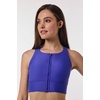 image:imageZipUp Swim Bra  UPF 50 Sun Protection  MedleyBaja Blue