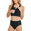 image:imageZipUp Swim Bra  UPF 50 Sun Protection  MedleyBlack