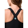 image:imageZipUp Swim Bra  UPF 50 Sun Protection  MedleyBlack