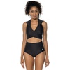 image:imageWomens Hooded Wrap Long Sleeve Top  UPF 50 Sun Protection  Little HavanaBlack