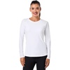 image:imageWomens Lightweight Swim Shirt with Long Sleeves  UPF 50 Sun Protection  Hightide LiteWhite
