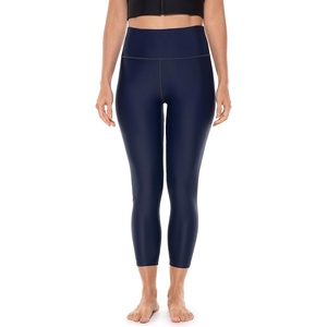 image:imageHigh Rise Capris  UPF 50 Sun Protection  Ocean SculptNavy