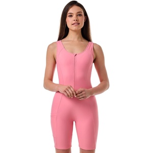image:imageKnee Length Swimsuit  UPF 50 Sun Protection  Palm PlazaFlamingo Pink
