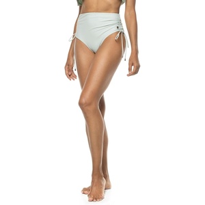 image:imageWomens Reversible Ruche Swim Bottoms  UPF 50 Sun Protection  MyrtleMisty Aqua Colorblock