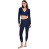 image:imageWomens High Rise Swim Leggings  UPF 50 Sun Protection  Ocean SculptNavy