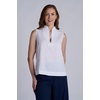 image:imageWomens Sleeveless Top  UPF 50 Sun Protection  Mykonos Stand Collar TopWhite