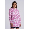 image:imageWomens Long Sleeve Beach Shirt  UPF 50 Sun Protection  IztapaFuchsia Bouquet
