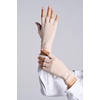 image:imageCoolibar Fingerless UV Sun Gloves  UPF 50 Sun Protection  OurayPale Khaki