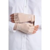 image:imageCoolibar Fingerless UV Sun Gloves  UPF 50 Sun Protection  OurayPale Khaki